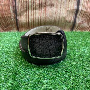 Men's Western Cowboy Genuine Leather Belt American Deer Square Buckle Belt Brown